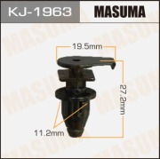 Masuma KJ1963 Клипса (пластиковая крепежная деталь)
