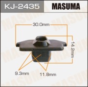 Masuma KJ2435 Клипса (пластиковая крепежная деталь)