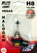 AVS A78484S Лампа галогеновая AVS Vegas в блистере H8.12V.35W (1 шт.)