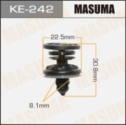 Masuma KE242 Клипса (пластиковая крепежная деталь)