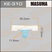Masuma KE310 Клипса (пластиковая крепежная деталь)