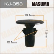 Masuma KJ353 Клипса (пластиковая крепежная деталь)