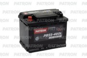 PATRON PB55480L Батарея аккумуляторная 55А/ч 480А 12В прямая поляр. стандартные (Европа) клеммы