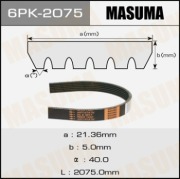 Masuma 6PK2075 Ремень привода навесного оборудования