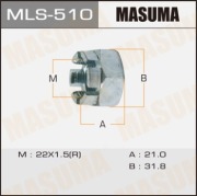 Masuma MLS510 Гайка ШРУСа MASUMA  22x1,5x21/ 32