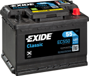 EXIDE EC550 Батарея аккумуляторная 55А/ч 460А 12В обратная полярн. стандартные клеммы