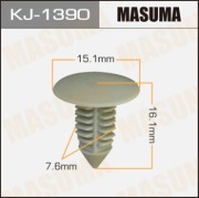 Masuma KJ1390 Клипса (пластиковая крепежная деталь)