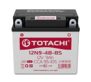 TOTACHI 4589904523311 Батарея аккумуляторная 9А/ч 105А прямая полярн. болтовые мото клеммы
