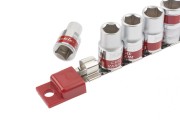 Matrix 13559 Набор торцевых головок, 1/4, шестигранные, CrV, 10 шт, 4-13 мм Matrix