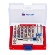 Мастак 05811028C Набор вставок (бит) 1/4&quot;&quot;, PH, PZ, Hex, Torx, Slotted, 28 предметов