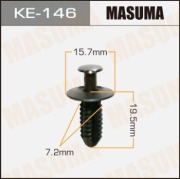 Masuma KE146 Клипса (пластиковая крепежная деталь)