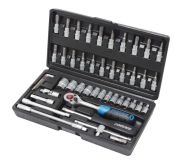 FORSAGE F24625 Набор инструмента 6-гранных головок 1/4&quot; 46 предметов (4-14мм)