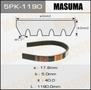 Masuma 5PK1190 Ремень привода навесного оборудования