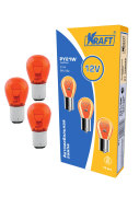 Kraft KT700044 Лампа накаливания Kraft PY21W BAU15s 12V 21  10 шт.