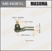 Masuma MEN081L Наконечник рулевой
