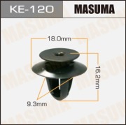 Masuma KE120 Клипса (пластиковая крепежная деталь)
