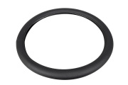 Kraft KT800302 Оплетка рулевого колеса эко-кожа перфорированная, черная, диаметр 37-39 см, размер М
