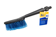 Kraft KT830052 Щетка на шланг с мягкой распушенной щетиной, 34,5 см, рабочая поверхность 15 см, пластик/полимер