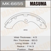 Masuma MK6655 Колодки тормозные
