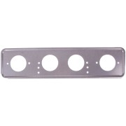 Skyway S04101008 Рамка для номера металл под болт серебро с порошковым покрытием без надписи SKYWAY 1шт