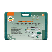 Jonnesway S04H524128S18 Набор инструмента 128 пр. 1/4&quot;&quot;-1/2&quot;&quot; (юбилейная серия) JONNESWAY