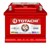 TOTACHI 4589904929953 Батарея аккумуляторная 55А/ч 540А обратная полярн. стандартные (Европа) клеммы