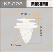 Masuma KE228 Клипса (пластиковая крепежная деталь)