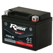 RDrive YTX4LBS Батарея аккумуляторная 3А/ч 50А 12В обратная поляр. болтовые мото клеммы