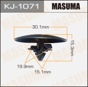 Masuma KJ1071 Клипса (пластиковая крепежная деталь)
