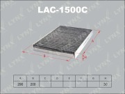 LYNXauto LAC1500C Фильтр салонный угольный