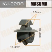 Masuma KJ2209 Клипса (пластиковая крепежная деталь)