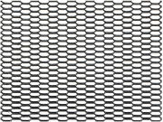 DOLLEX DKS031 Облицовка радиатора (сетка декоративная) алюминий, 100 х 20 см, черная, ячейки 20мм х 6мм "сота