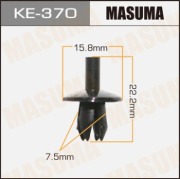 Masuma KE370 Клипса (пластиковая крепежная деталь)