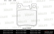 Miles E410327 Колодки тормозные