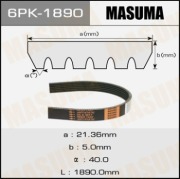 Masuma 6PK1890 Ремень привода навесного оборудования