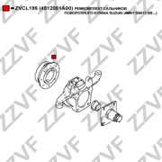 ZZVF ZVCL195 Ремкомплект сальников поворотного кулака