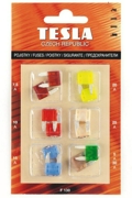 TESLA F130 Комплект предохранителей МИНИ 12 шт (5A.7,5A.10A.15A.20A.25A.30A) c индикатором LED