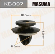 Masuma KE097 Клипса (пластиковая крепежная деталь)
