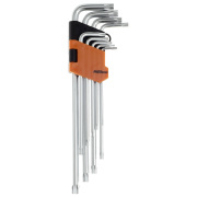 AV Steel AV369309 Набор ключей Г-образных TORX экстрадлинных с отверстием TH10-TH50 9 предм.