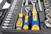 Kraft KT700305 Набор инструмента 1/2&quot;DR и 1/4&quot;DR 82 предмета, PRO
