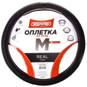 Skyway S01108011 Оплетка SKYWAY Real-7 М Черная экокожа
