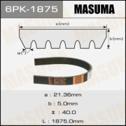Masuma 6PK1875 Ремень привода навесного оборудования