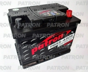 PATRON PB55430R Батарея аккумуляторная 55А/ч 430А 12В обратная поляр. стандартные (Европа) клеммы