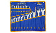 Kraft KT700592 Ключ комбинированный набор 22шт: 6-19,21,22,24,27,30,32мм (сумка)