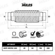 Miles HBFE45X152280