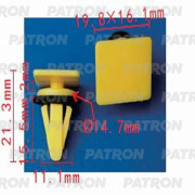 PATRON P371239 Клипса пластмассовая