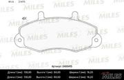 Miles E400415 Колодки тормозные