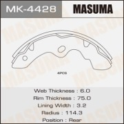 Masuma MK4428 Колодки тормозные