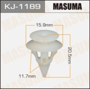 Masuma KJ1189 Клипса (пластиковая крепежная деталь)