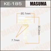 Masuma KE185 Клипса (пластиковая крепежная деталь)